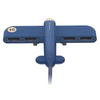 Expansor de tipo de avión Hub 1 con 4 2 0 Splitter USB para teléfonos iPad U DISCO DISCO Teclado del mouse USB Etc 234y
