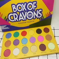 Nova Paleta de alta qualidade Palettebox of Crayons Cosmetics Eyeshadow Palette 18 Colors Paleta de sombras Shimmer Matte Eye Beauty256m