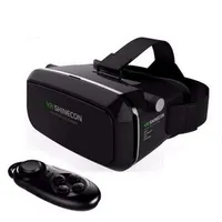 S New Shinecon VR Google VR com fones de ouvido VR Virtual Reality 3D Glasses para 4 5 - 6 0 polegadas smartphone276s