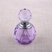 Retro Vintage Mini bouteilles vides Crystal Crystal Purple Lavande Coup Perfume Bottle Bottle Rechargeable Drop cadeau 2295