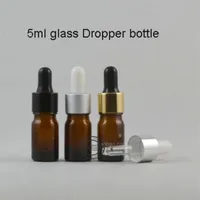 5ML 50Pieces Mini Cute Refillable Glass Oil Perfume Bottle With Drop&Empty Parfum Case Colorful For 3379