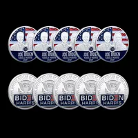 5pcs Presidente dos EUA não magnéticos Joe Biden Arts and Crafts Prazed Plated Coin Collectibles255i