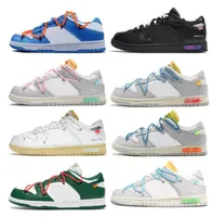 2022 Nya män casual skor White 01 The SB 50 OW 20 Lot Collection Orange 05 of Black Blue Women X Low Offs Trainers Sport Dunks Sneakers Unive