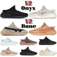 Gai Tasarımcı V2 Koşu Ayakkabıları Kutu Onyx Kemik Işığı Bej Siyah MX Yulaf Kaya Mono Buz Kil Sis Cinder En Kalite Düşük Açık Erkek Kadın Spor Saborçular