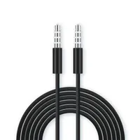 Câble AUX 1M 3ft blanc noir Câble AUX 3 5 mm Câble audio de la prise stéréo Cordon auxiliaire pour MP3 PC Headphone2544