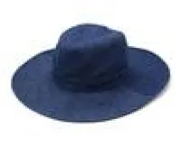 القطن ديمين فيدوريس جان للجنسين قبعة كبيرة الحافة الصيف القبعات واسعة في الهواء الطلق