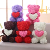 1pc 40 cm Lovely Rose Teddy Bear peluche Abbraccio Abbraccio Bear Bolls Soft Toys Girl Girls Girl Birthtment Valentine's G267M