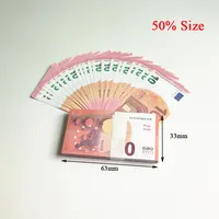 whole 50% size Party Bar prop money simulation 10 20 50 100 euro dollar fake money toy film television shooting props practice321u