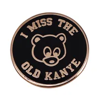 Extraño el viejo Kanye West Nas Good Music Brooch Pin Jacket de mezclilla Pins de metal Broches Insignias Exquisitas Joyas