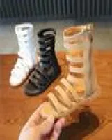 Fashion Summer Roman Boots Sandalias para niñas de Sandalias Gladiador para niños TOD