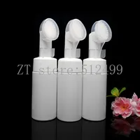 100 120 150ml Portable Foaming Bottle Froth Pump Soap Mousses Liquid Dispenser Foam Bottles with Massage Brush Head Tube304c