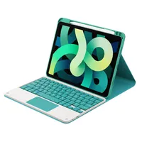 Para iPad Air4 10 9 Case de teclado inal￡mbrico Pro11 BT Material de tela de teclado Ranura de l￡piz con versi￳n t￡ctil Funci￳n Mouse224g