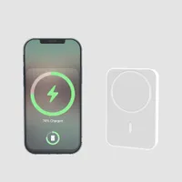 Pil Paketi Magsafe 5000mAH Kapasite Güç Bankaları Kablosuz Şarj Cihazı İPhone 12 için Powerbank Resmi Perakende Kutusu ile PRO Max Mini