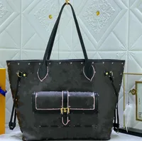Luxury Woman Designer Väskor Totes Fall For You Real Leather Handbags Ladies High Capacity Shopping 20224554 Composite Handbag Shoulder Bag Crossbody Purse