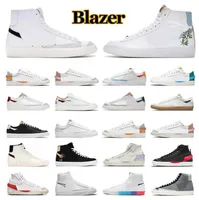 2022 high quality blazer mid 77 casual shoes vintage low men women Black White Sunflower Cool Grey Pomegranate Indigo mens trainers platform sneakers