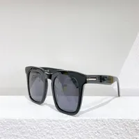 Dax 반짝이는 검은 회색 정사각형 선글라스 0751 Sunnies 패션 태양 안경 남성용 Occhiali da Sole Firmati UV400 보호 안경 327h