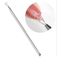 Triangle Stick Rod UV Gel Polish Remover Culticle Pusher Stainless Steel Manicure Nail Art Tool for Removing Gel Varnish XB202G