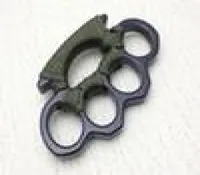 New ARIVAL Black alloy KNUCKLES DUSTER BUCKLE Male and Female Selfdefense Four Finger Punches555217v