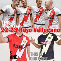 22/23 Rayo Vallecano voetbaljersey Falcao Camisetas Chandal de Futbol 2022 2023 Catena Santi C.V. Antonin Andres Catena Isi Alvaro thuis weg derde voetbaloverhemden
