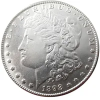 90% Silver US Morgan Dollar 1892-P-S-O-CC Nuova vecchia copia a colori Ornamenti in ottone Ornamenti Accessori per la casa194d