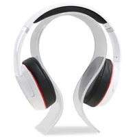 Özel Clear U Tip Tasarım Akrilik Kulaklık Tutucu Ekran Stand Standı Kablosuz Mağaza için Kulaklık için Uygun