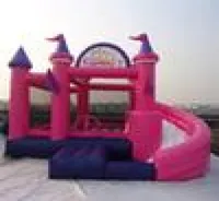4x4m 핑크 PVC 트램폴린 풍선 바운스 성 상업용 팝업 웨딩 점프 경비원 집.