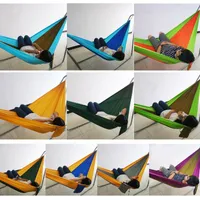 Sleeping Bags Multi-Color 2 People Portable Parachute Hammock Camping Survival Garden Hunting Leisure Hamac Travel Double Person