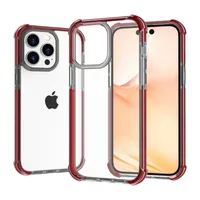 Shockproof Anti Scratch Clear Acrylic Phone Cases For Iphone 14 13 12 Mini 11 Pro Max X XS XR 7 8 Plus Dual Color Hybrid Soft TPU Hard PC Back Cover