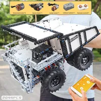 Motorized Technic Car Toys kompatibel mit Liebherred RC T284 Mining Mulde Truck Set Building Block Kinder Weihnachtsgeschenk LJ200928266d