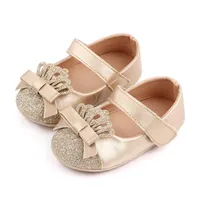 2021 Spring Baby Shoes Shoe Crown Newborn Boys Girls Scarpe First Walkers Principessa Bowknot Baby Prewalker2834