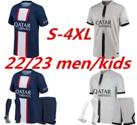 22 23 Jerseys de futebol de Paris Mbappe 30 Messis Neymar Jr Hakimi Futebol Camisas de Jogador Vers￣o Men Kit Kit Sergio Ramos Skriniar Marquins