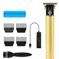 Hair Clippers T Blade Trimmer Kit للرجال Home USB قابلة لإعادة الشحن مع مقبض antiskid Cutting239O235p