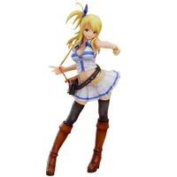 Fairy Tail Lucy Heartfilia Figure Nastu Anime Sexy 230mm Action Figure Decoration Figura X0503236Z