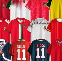 Giggs Bale 98 99 Wales Retro Soccer Jersey 1974 90 92 93 94 95 96 97 Hughes Saunders Rush Speed ​​Vintage Football Shirt Classic 15 16 2014 1990 1992 1994 1995 1982 83 2000 01