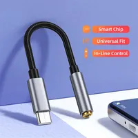 Tipo da USB C a 3 5 mm Adattatore audio jack maschio a femmina 3 5 mm Adattatore Aux Cavo auricolare per Huawei Mate 40 Pro Xiaomi216T