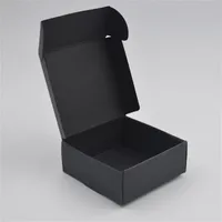 50pcs Black Wrapcraft Kraft Paper Packaging Box Wedding Party Small Gift Candy Jewelry Boxes para caixa de sabão artesanal 2104022361