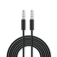 Câble AUX 1M 3ft blanc noir Câble AUX 3 5 mm Câble audio audio Cordon auxiliaire pour MP3 PC Headphone188b