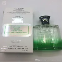 Katı Parfume Creed Green Faith Orijinal Vetiver Erkeklerin Tadı Parfüm Erkekler için Köln 120ml Yüksek Koku Kaliteli Antipe269J