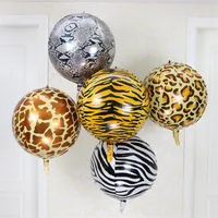 22 pouces Balloon Jungle Animal Pattern Decoration 4d Film en aluminium Flotte Air Ball Birthday Party Shopping Mall Activités 5 197f