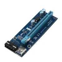 30cm 60cm USB 3 0 PCI-E Express Adapter Card For Bit Coin Mining Cord Wire 1x To16x Extender Riser SATA Power Raiser Cable Compute237y