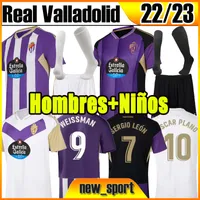 22 23 Real Valladolid Soccer Jersey Weissman Fede S. Sergi Plano Oscar L. Olaza R.alcaraz Camisetas de Futbol 2022 22023 Mężczyźni Dodaj dzieci pełne zestawy koszule piłkarskie