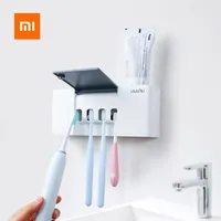 Xiaomi Liushu ABS UV Air Drying Sterilization Toothbrush Holder With Cover Smart Sensor Type-C Rechargeable Wall Mounted197u