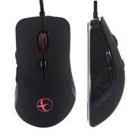 Mouse aquecido com fio de fio para laptop Notebook Programável 6 botões Gaming Mouse 2400 DPI Mouse ajustável para Gamer220D