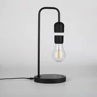 Novelty Lighting Magnetic Levitation Pendulum Creative Desk Lamp Electric Balance Bulb Home Night Light Wireless Charging LampNovelty