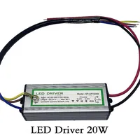 LED Driver 20W Lighting Transformer Waterproof IP65 Input AC85-265V Output DC 24-38V Constant Current 600ma Aluminum Safe High Qua2676