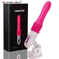 Penis pik blackwolf telescopische dildo vibrator automatische g-spot massager stuwkracht poesje machine vibrerend dildo's seksspeeltjes voor vrouwen