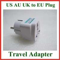5pcs Adaptador de viaje universal Australia Au USA US UK TO Eu Plug Wall CA Adaptador de alimentación 250V 10A Converter de socket265g