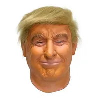 Cadılar Bayramı April File Günü Partisi Maskeleri Trump Yüz Maskesi Komik Kostüm Elbise