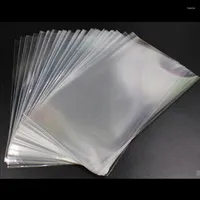 Gift Wrap 100pcs pack Transparent Cellophane Bag Clear Opp Plastic Bags For Candy Lollipop Cookie Packing Packaging Wedding Party BagGift
