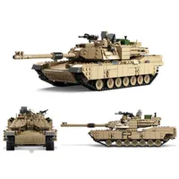 New KY10000 Theme Tank Building Blocks 1463pcs Building Blocks M1A2 ABRAMS MBT Change 2 Toy Tank Models Toys For Children Y0916260N